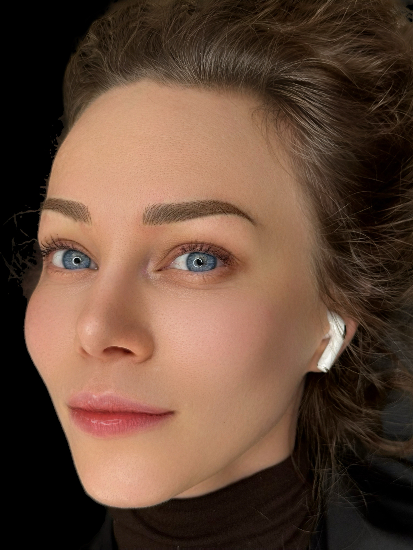 Latin Brows hyperrealistic combo — healed result on young client, Browboutique Cascais