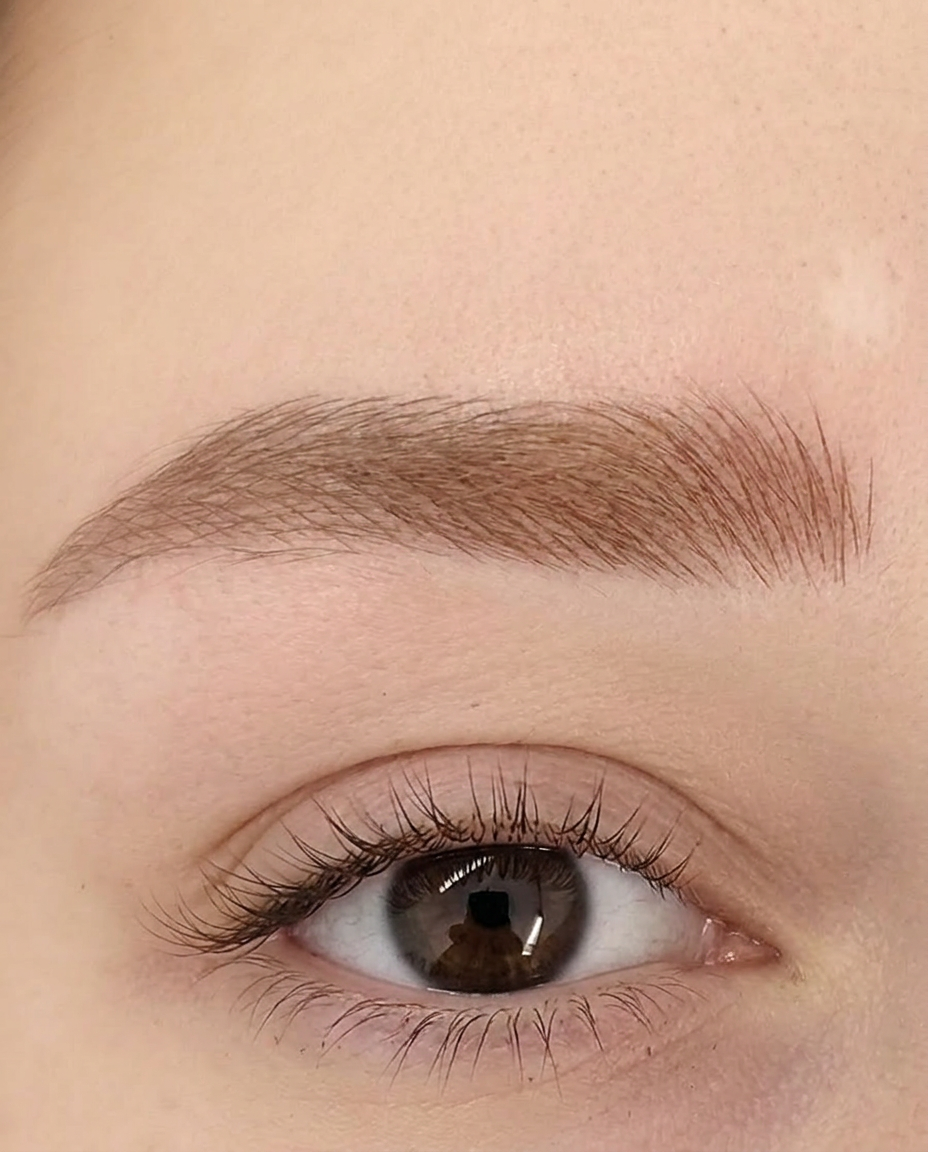 Microblading PhiBrows — healed eyebrow detail by Browboutique Cascais