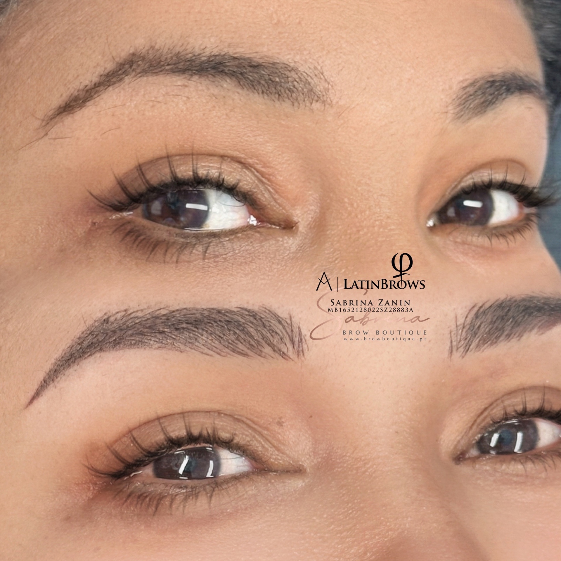 Latin Brows healed result Lisbon — Browboutique