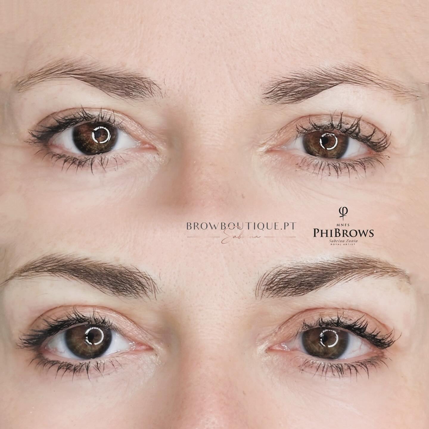 Mature skin nano brows healed Cascais — Browboutique