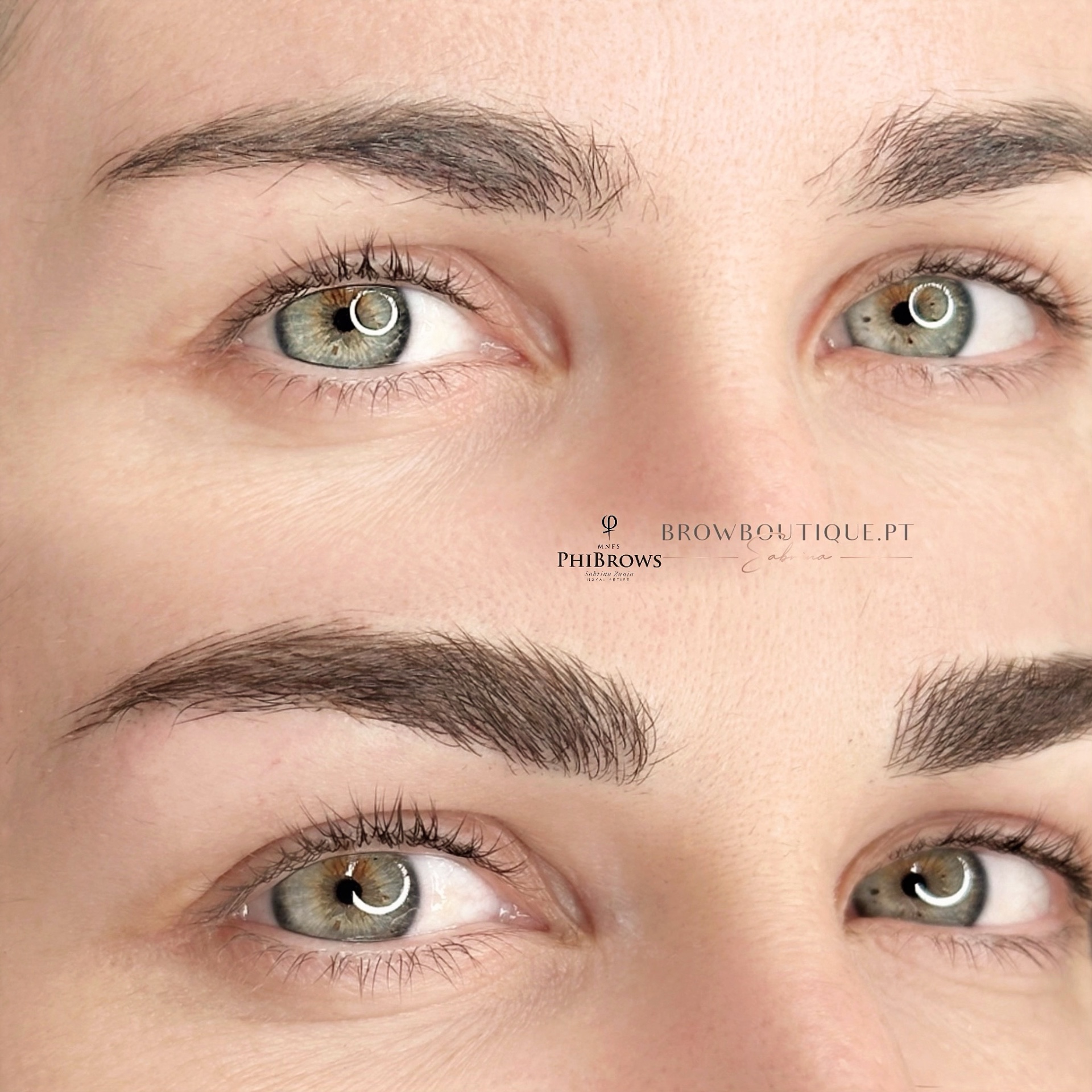 Hyper realistic eyebrow tattoo detail Lisbon — Browboutique