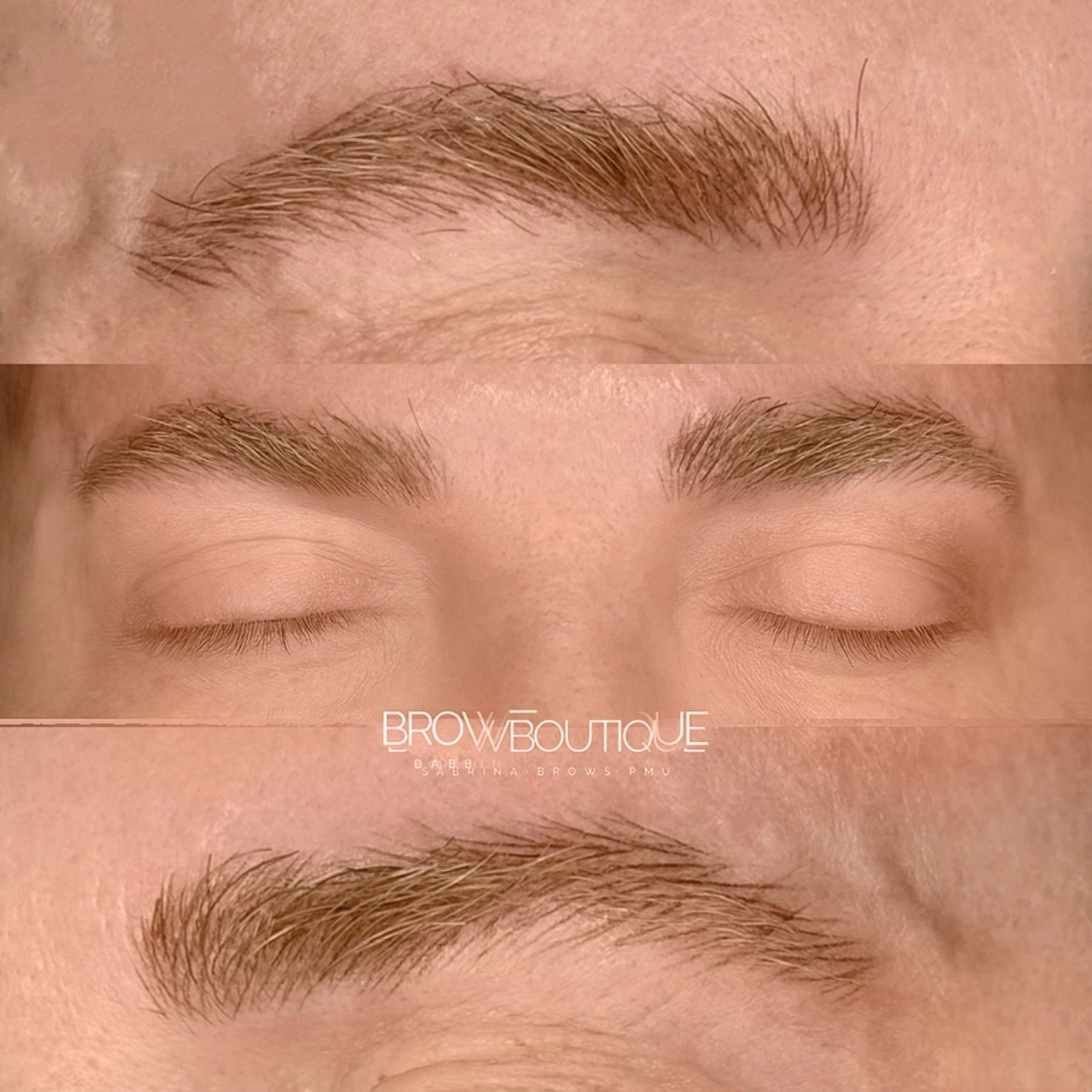 Mens microblading before and after Lisbon — Browboutique